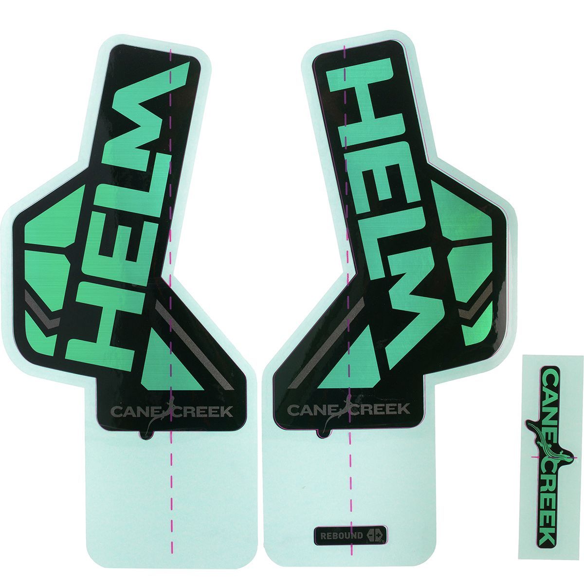Cane Creek Helm Decal Kit Green Metallic, Helm Complete Kit