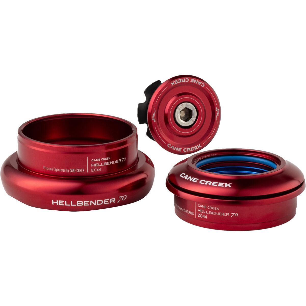 Cane Creek Hellbender 70 Headset Red, ZS44/28.6, EC44/40