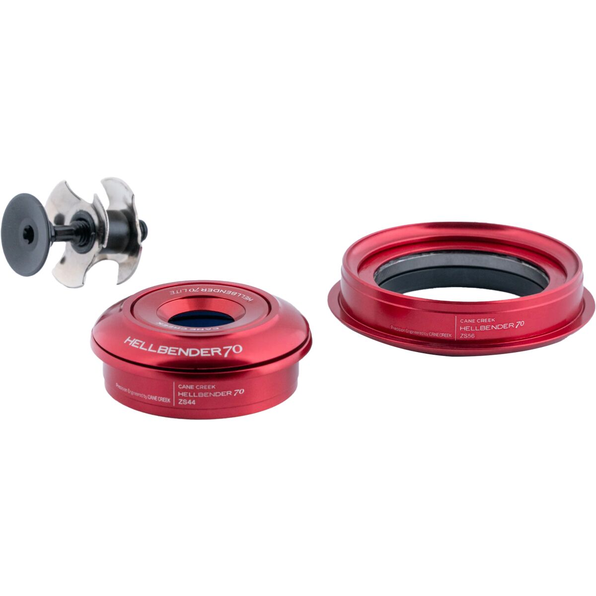 Cane Creek Hellbender 70 Lite Headset Red, IS42/28.6, IS52/40