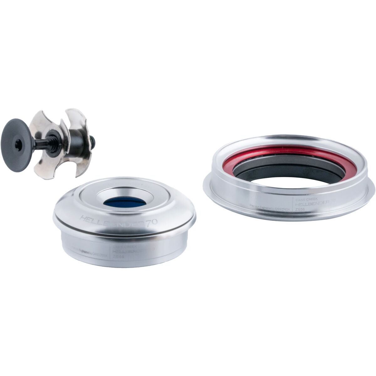 Cane Creek Hellbender 70 Lite Headset Silver, IS41/28.6, IS52/40