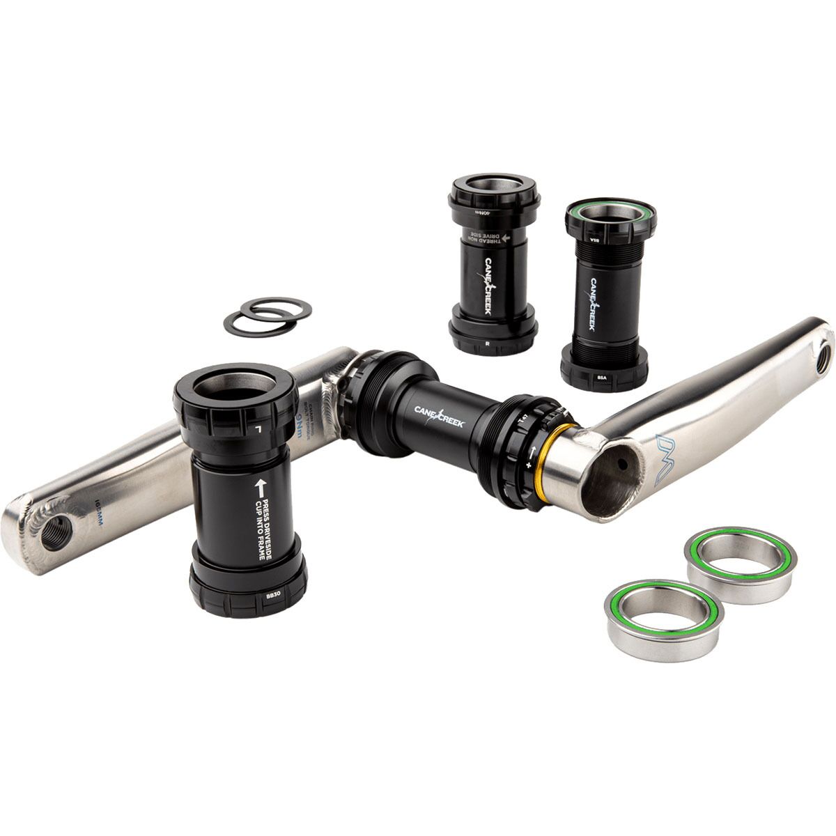 Cane Creek Cane Creek Hellbender 70 Pressfit Bottom Bracket Black, PF30, 24mm, Shimano