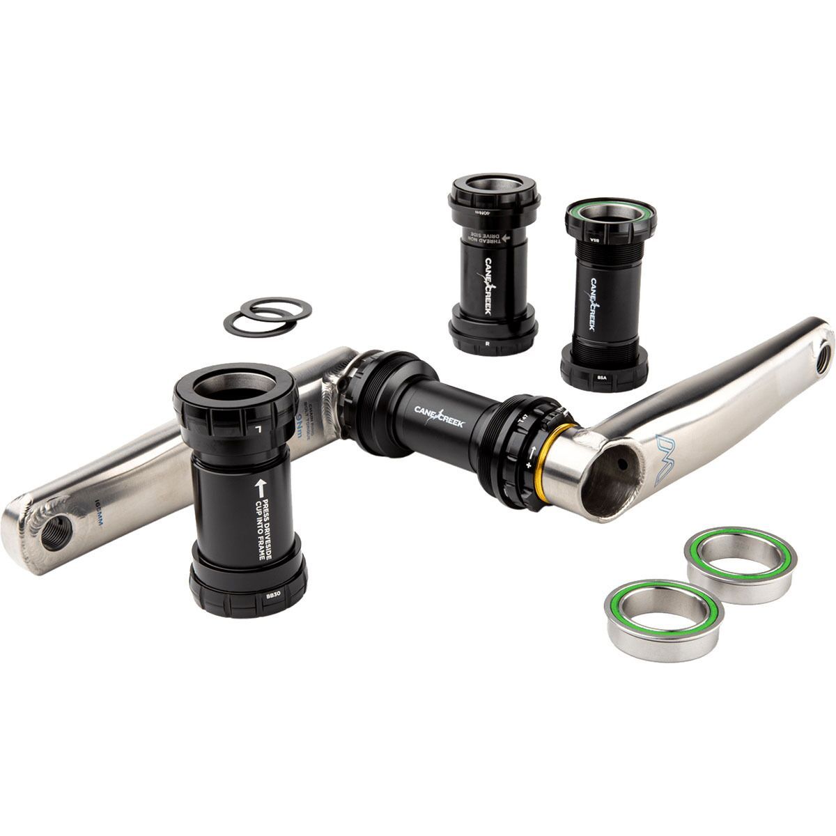 Cane Creek Cane Creek Hellbender 70 Pressfit Bottom Bracket Black, PF30, 24mm, Shimano