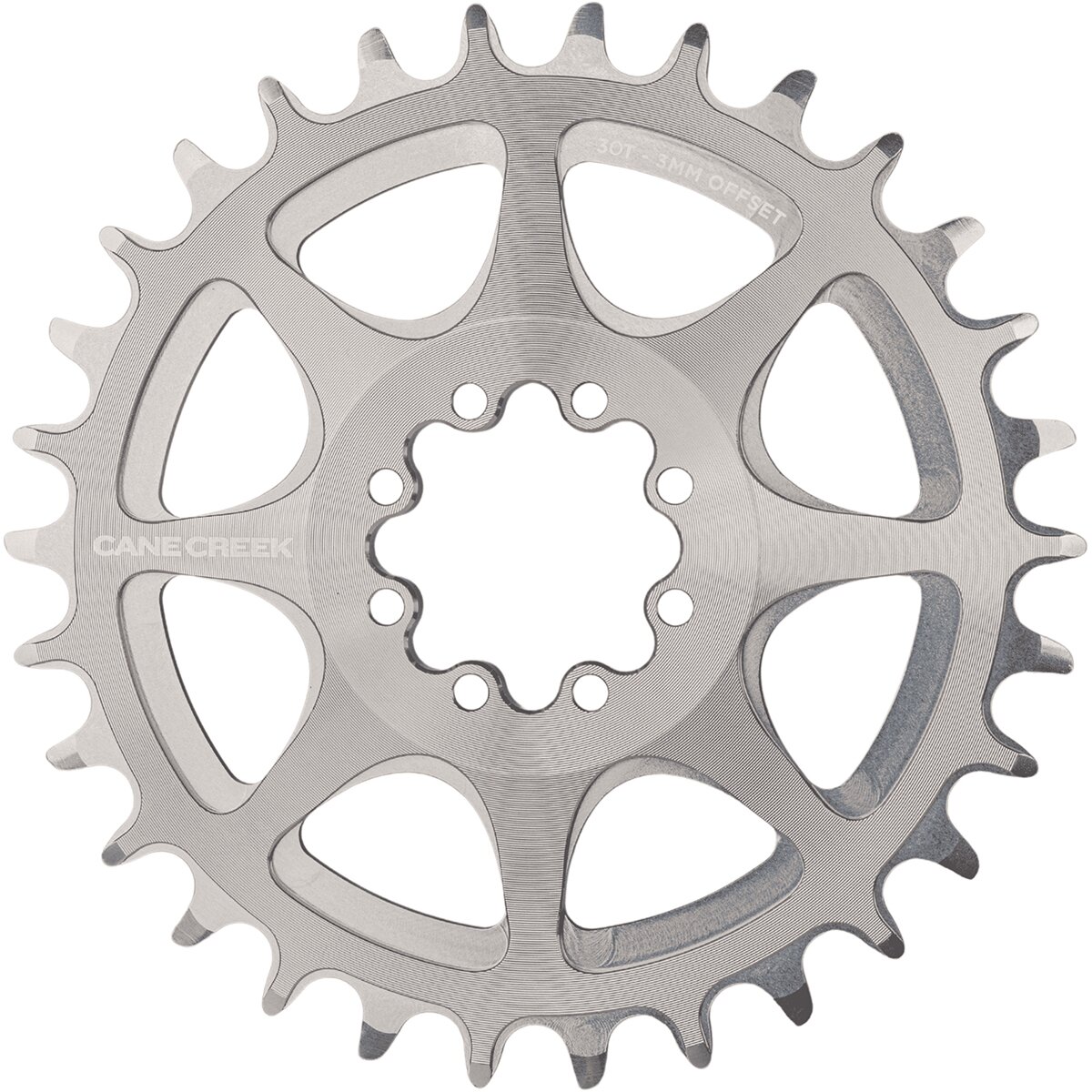 Cane Creek | 8-Bolt Chainring | Smoke | 38T, 3Mm Offset | Aluminum