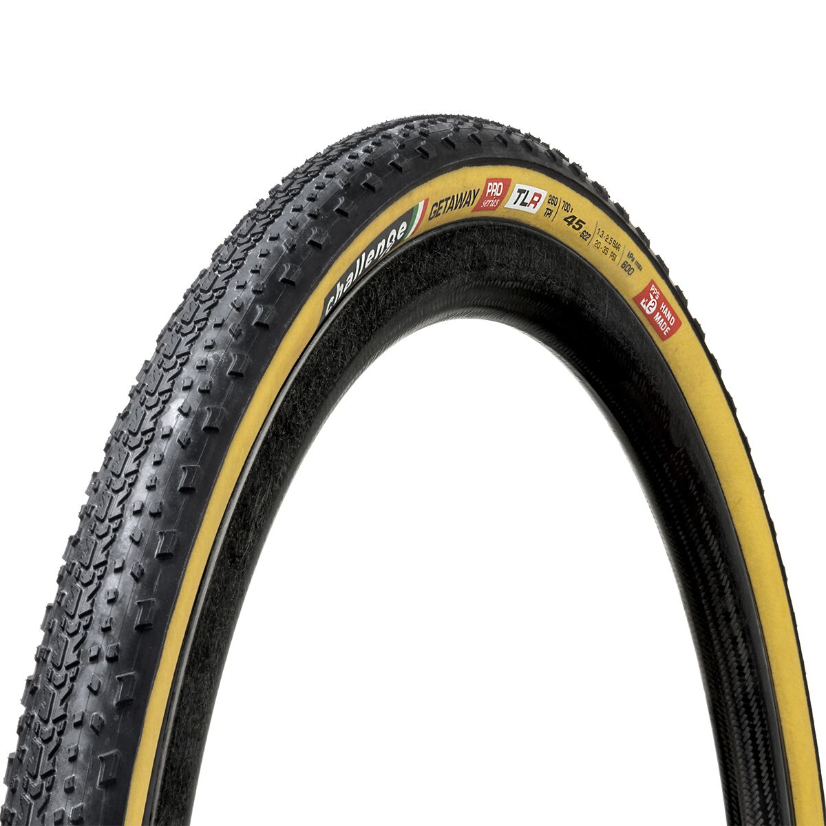 Challenge Challenge Getaway Pro Tubeless Tire Tan, 700x45
