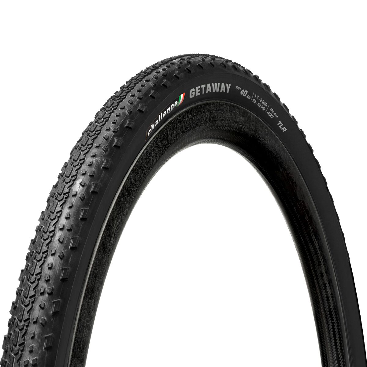 Challenge Challenge Getaway Race Vulcanized Tubeless Tire Black, 700x40