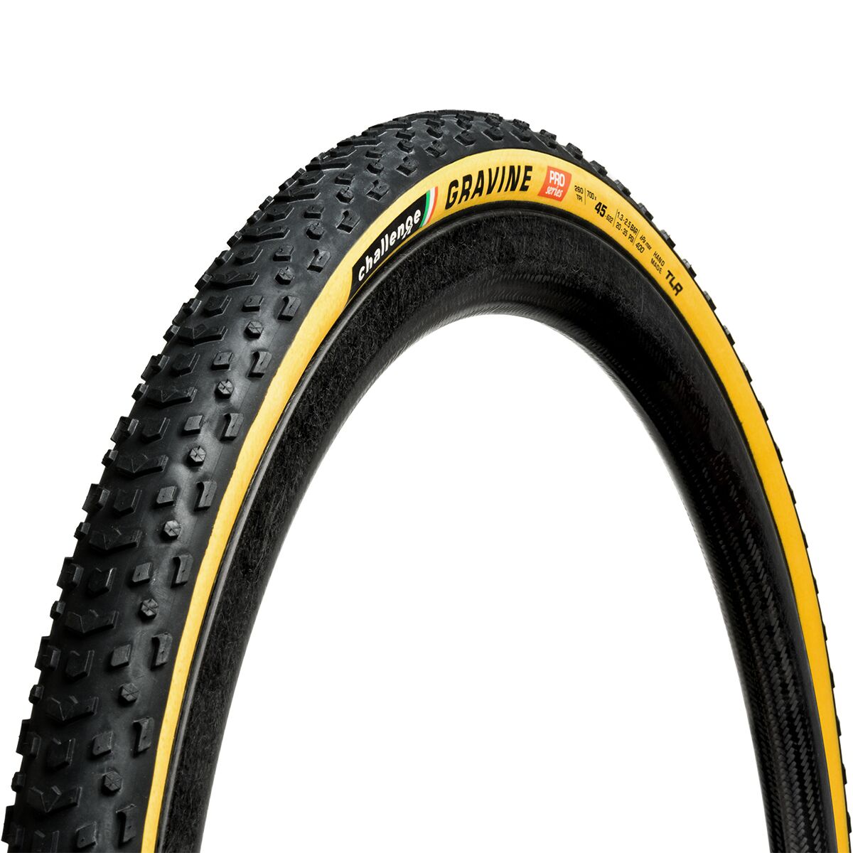 Challenge Challenge Gravine Pro Tubeless Tire Tan, 700x45