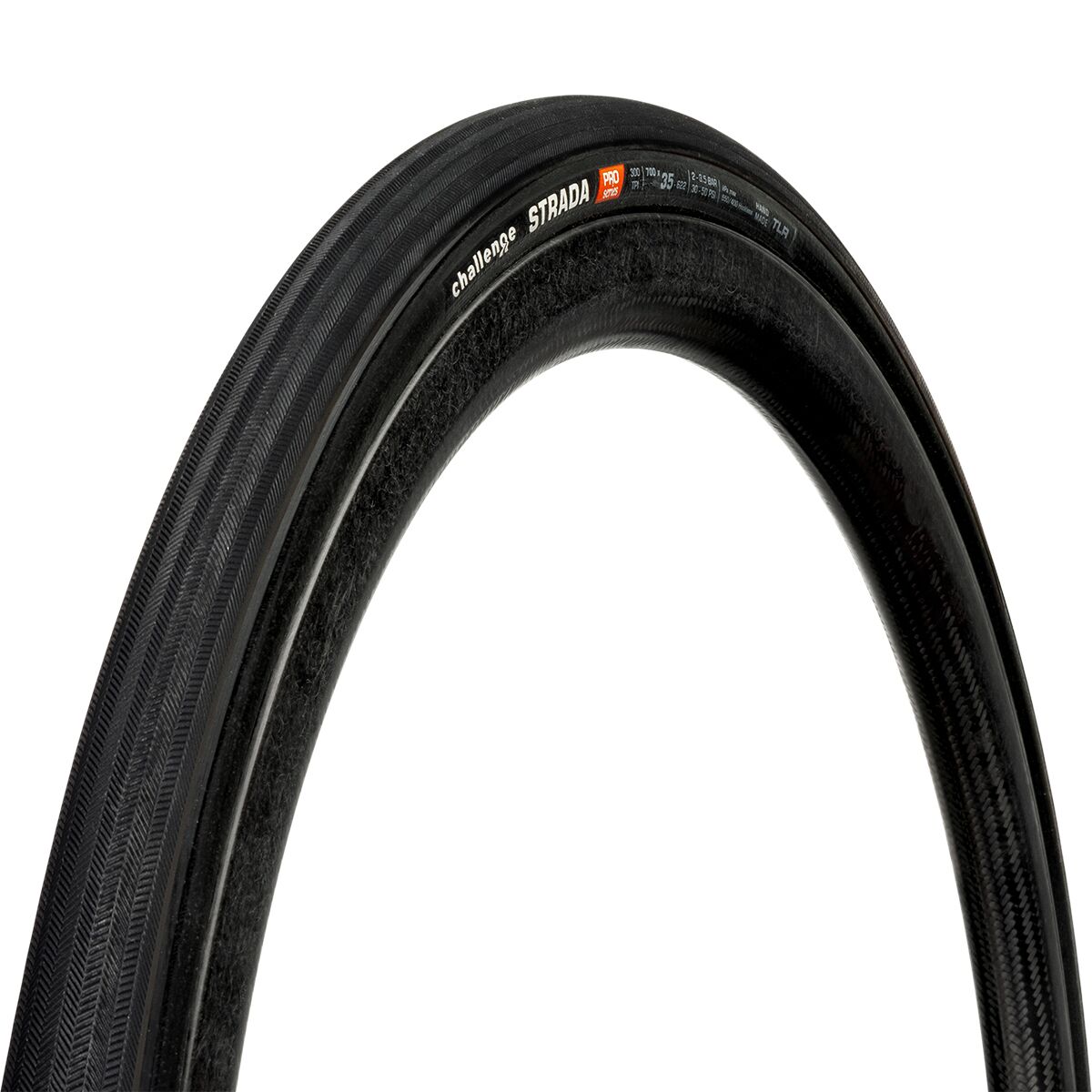 Challenge Strada Pro Tubeless Tire Black, 700x35
