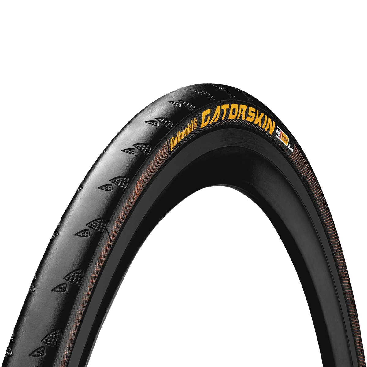 Continental Continental Gatorskin Clincher Tire Black, Folding Black, 700x23