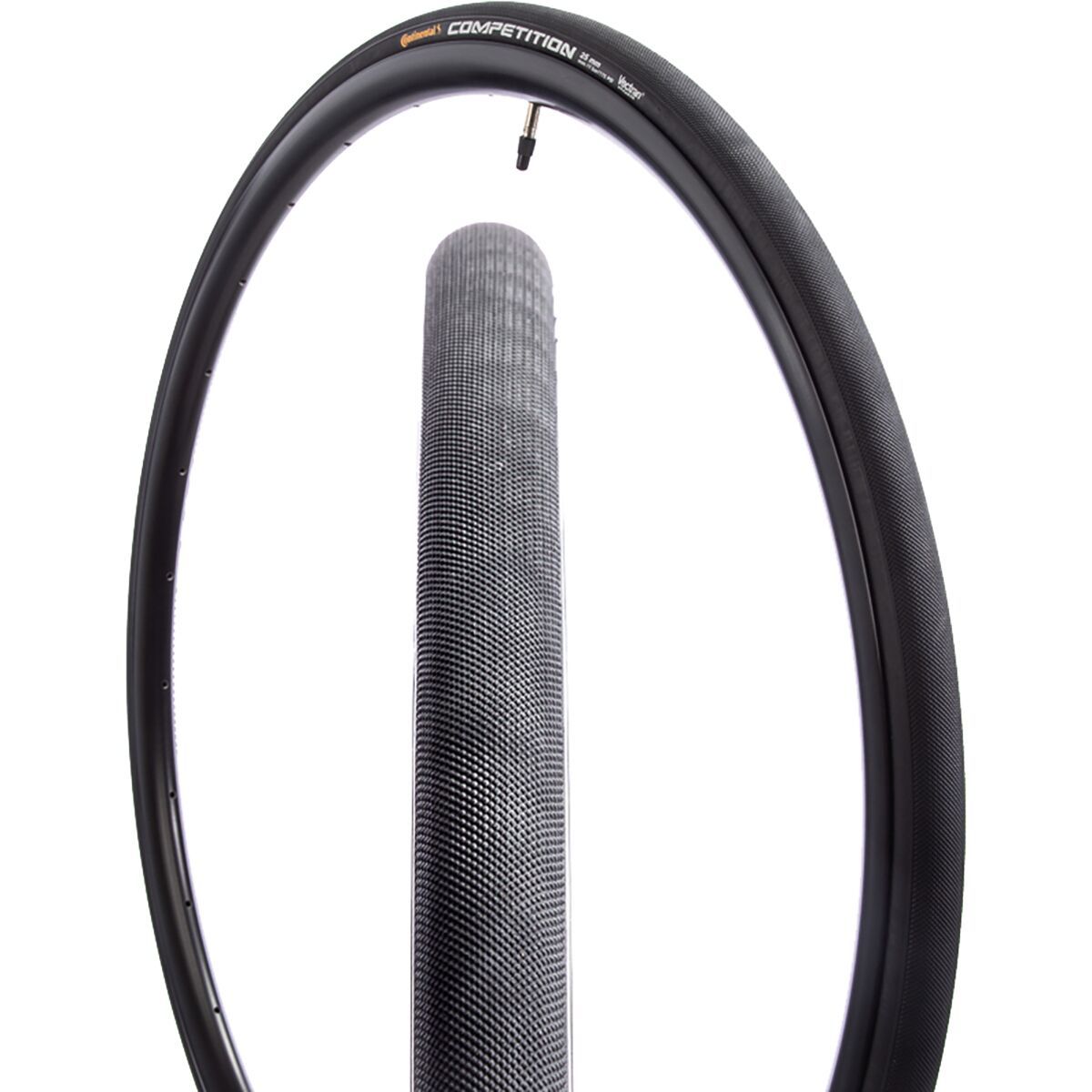 Continental Continental Competition Tubular Tire Black-BW Black Chili, (700)28inx25mm