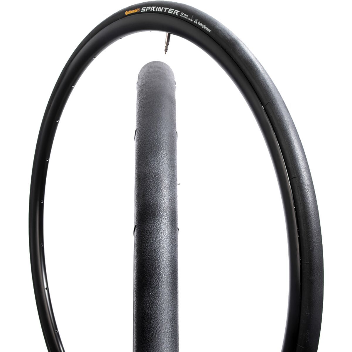 Continental Continental Sprinter Tubular Tire Black-BW w/Black Chili, 700c x 22mm