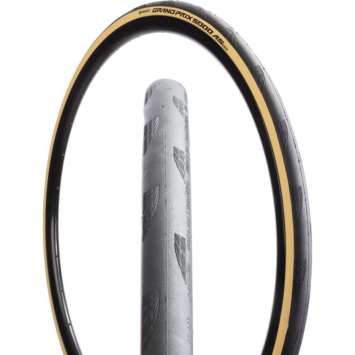 Continental Continental Grand Prix 5000 AS TR Tire Black/Cream, Black Chili, 700x25