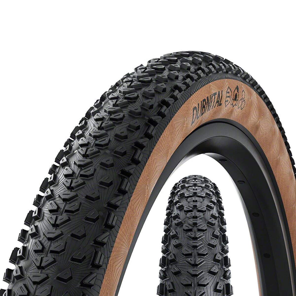 Continental Dubnital Tubeless 29in Tire Black/Trans,Folding,Grip,Race Casing,E25, 29x2.4