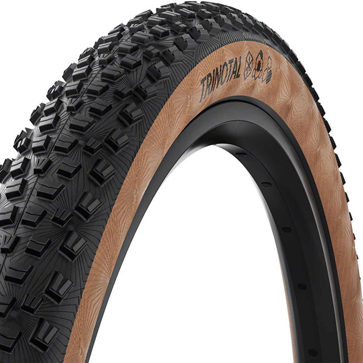Continental Trinotal Tubeless 29in Tire Black,Folding,Grip,Race Casing,E25, 29x2.1