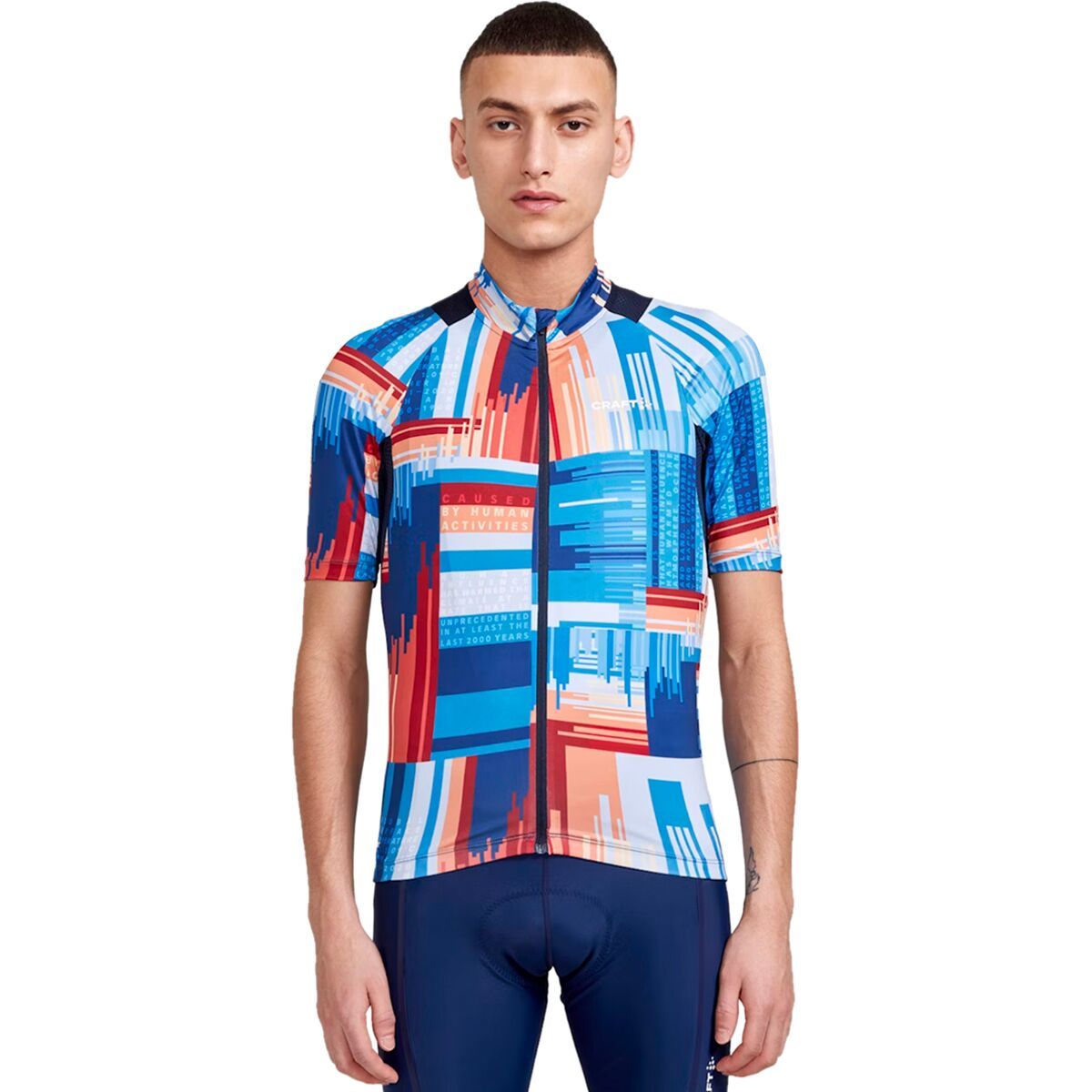 Craft Adv Endur Graphic Jersey - Men's Blaze/Multi, M