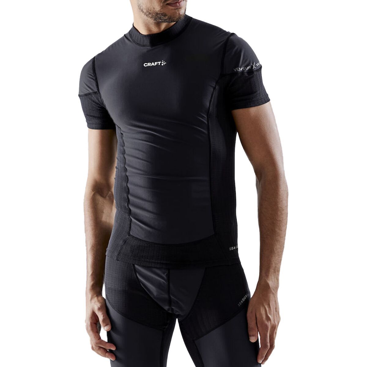 Craft Craft Active Extreme X Wind Short-Sleeve Baselayer - Men's Black/Granite, M