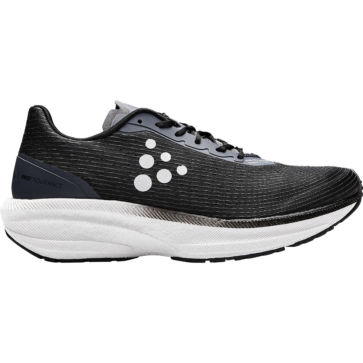 Craft Pro Endur Distance Running Shoe - Men's Black/White, 13.0