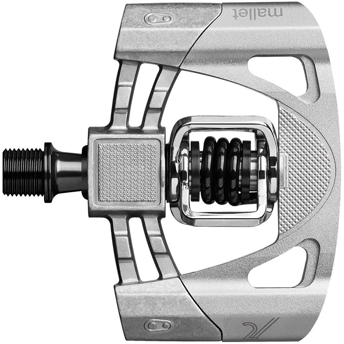Crank Brothers Mallet 2 Pedals Raw/Silver, One Size