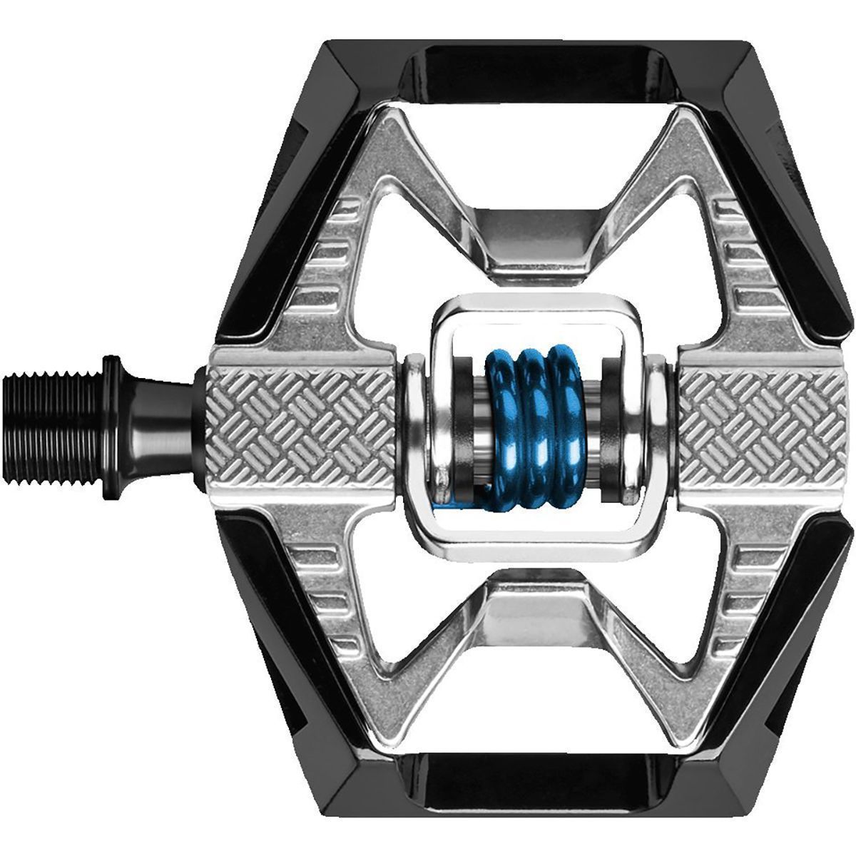 Crank Brothers Crank Brothers Doubleshot 2 Pedals Black/Raw/Blue, One Size
