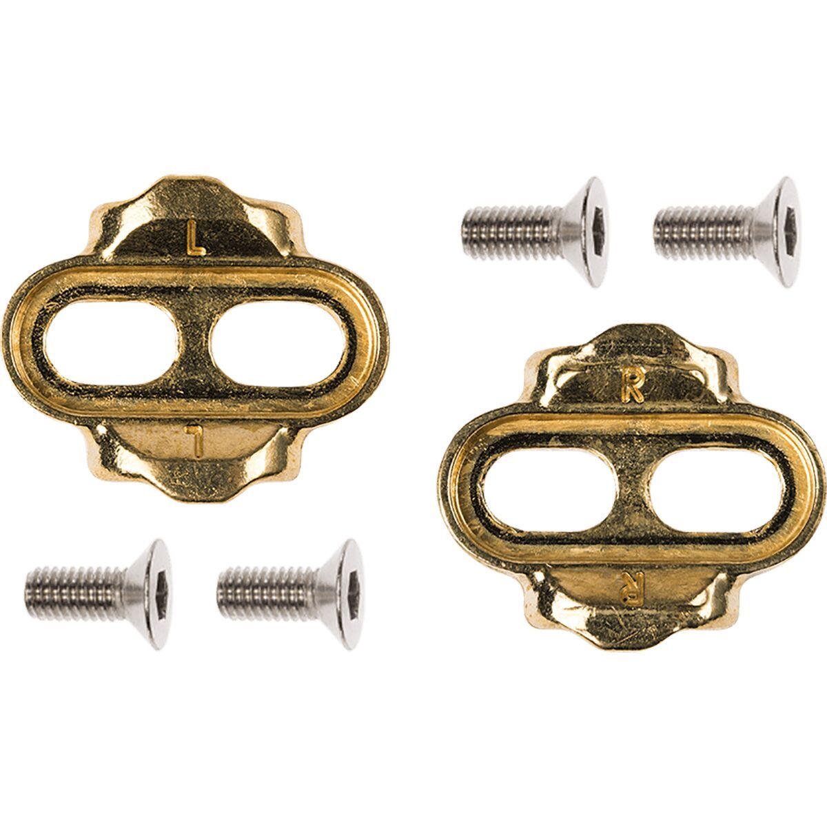 Crank Brothers Crank Brothers Premium Bike Cleats Gold, Standard Release, 6 Deg Float