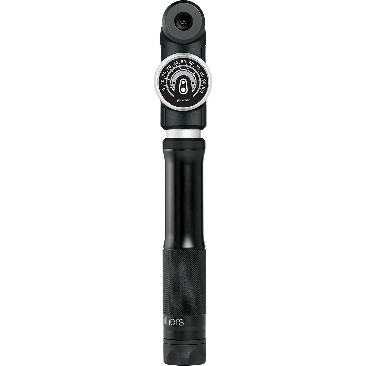 Crank Brothers Crank Brothers Sterling SG Hand Pump + Gauge Midnight Black, Short