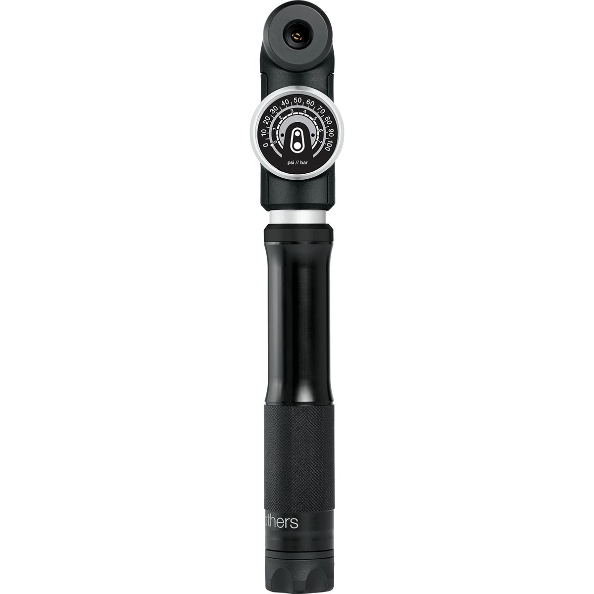 Crank Brothers Sterling SG Hand Pump + Gauge Midnight Black, Short