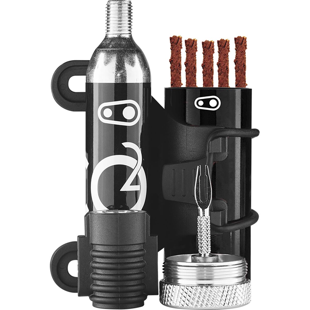 Crank Brothers Crank Brothers Cigar Tool Plug Kit + CO2 Head Black/Silver, One Size - $32.99 at Competitive Cyclist