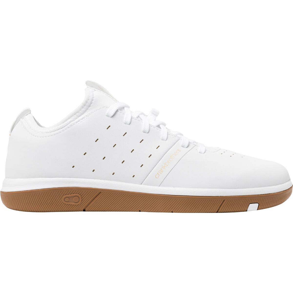 Crank Brothers Crank Brothers Stamp Street Lace Cycling Shoe - Men's White/Gold, 11.5