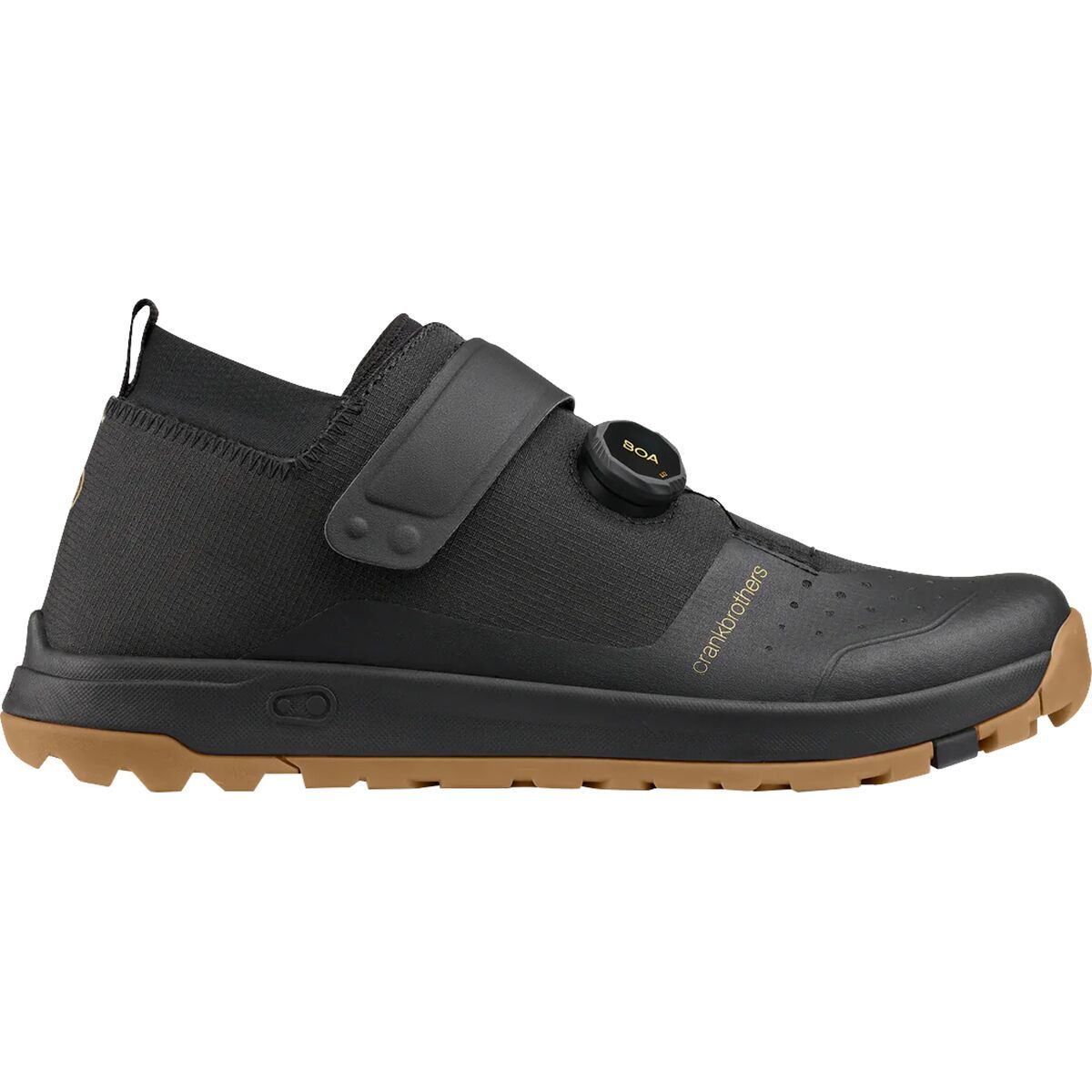 Crank Brothers Crank Brothers Stamp Trail BOA Mountain Bike Shoe Black/Gold, 12.0 - Men's
