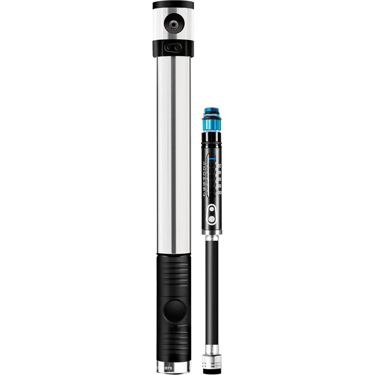 Crank Brothers Crank Brothers Klic Hand Pump + Gauge - HV Silver, One Size