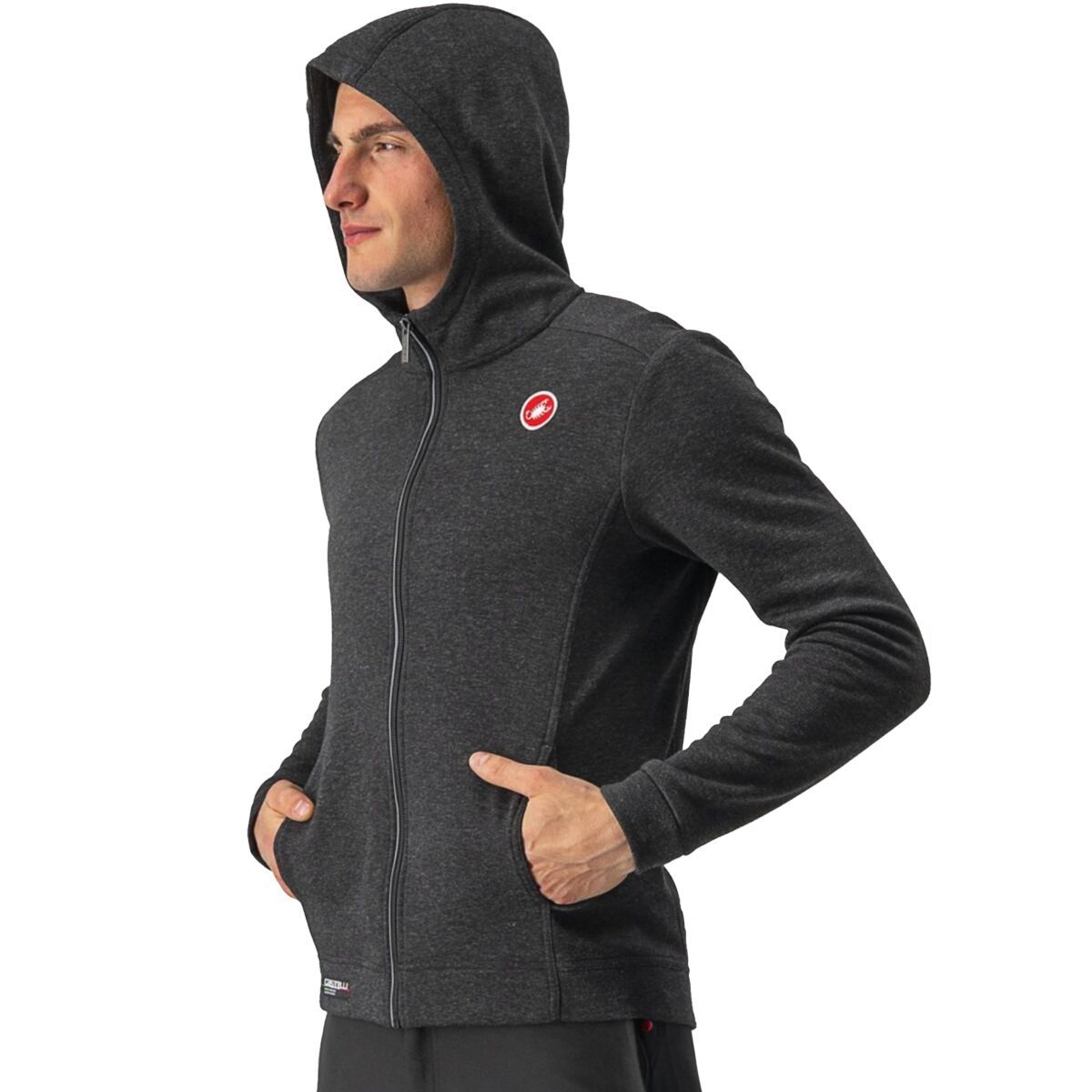 Castelli Castelli Milano Full-Zip Fleece Jacket - Men's Melange Light Back, M