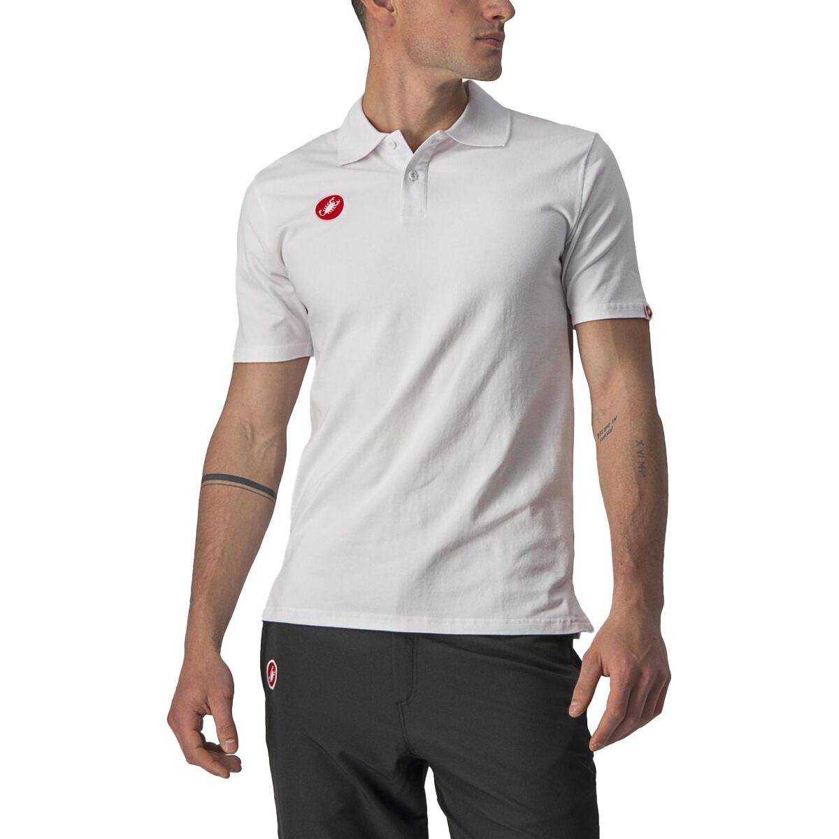 Castelli Race Day Polo Shirt - Men's White, XXL