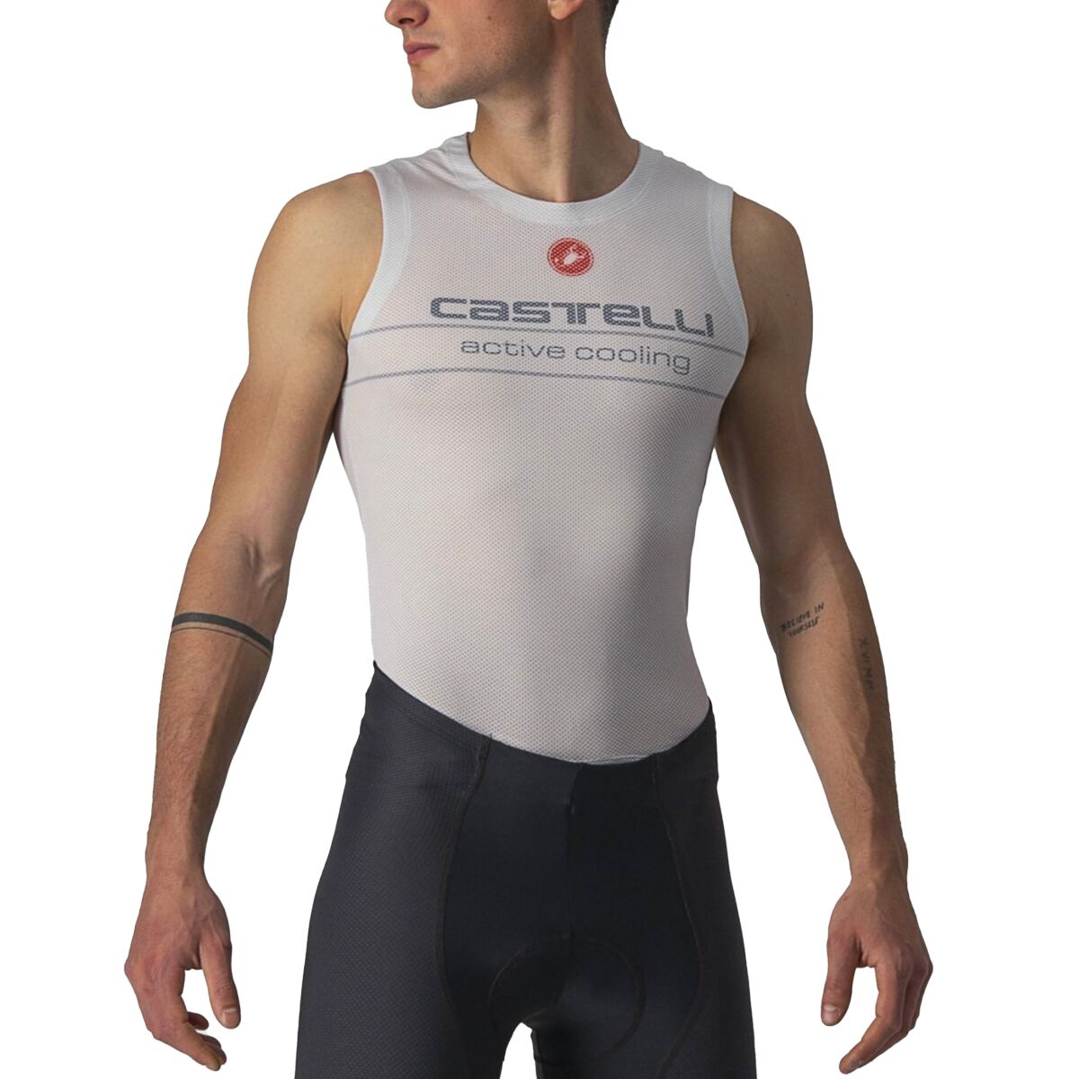 Castelli Castelli Active Cooling Sleeveless Baselayer - Men's Silver Gray, XL