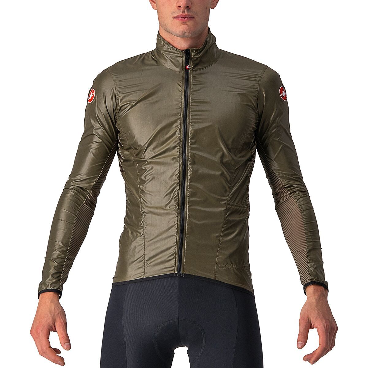 Castelli Aria Shell Jacket - Men's Moss Brown, XL