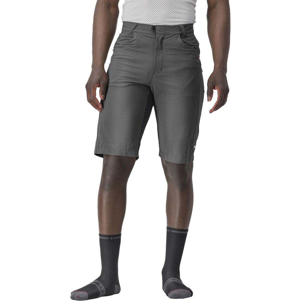 Castelli Castelli Unlimited Baggy Short - Men's Dark Gray/Black, XL