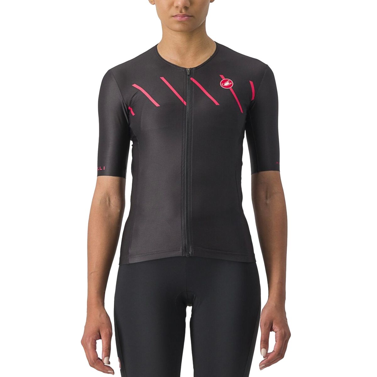 Castelli Castelli Free Speed 2 Race Top - Women's Black/Hibiscus, S