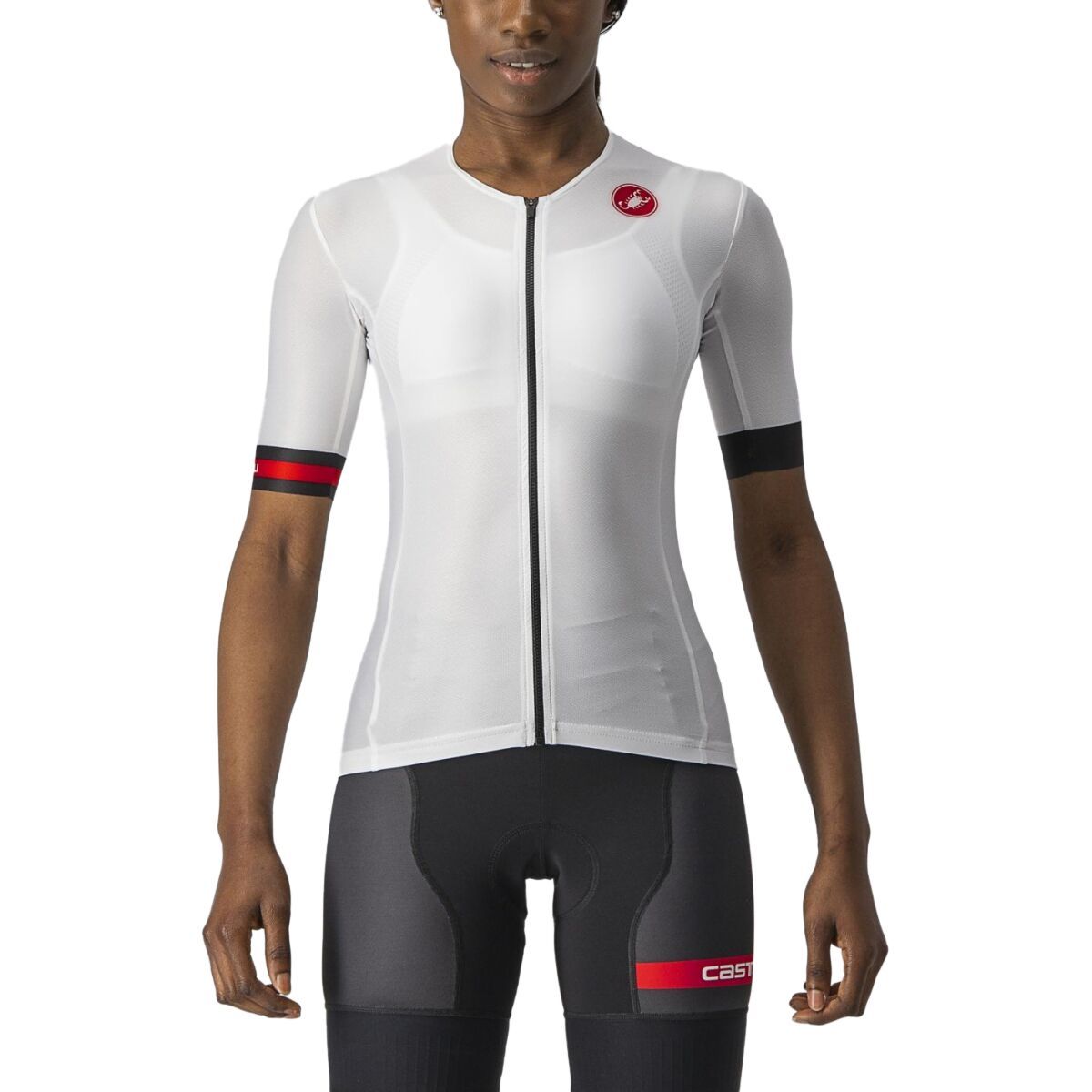 Castelli Castelli Free Speed 2 Race Top - Women's White/Black, L