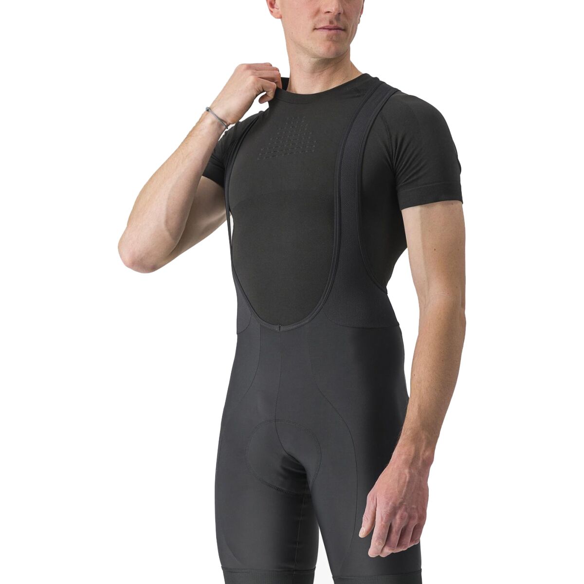 Castelli | Core Seamless Base Layer Ss Men's | Size Small/medium In Black | Polyester