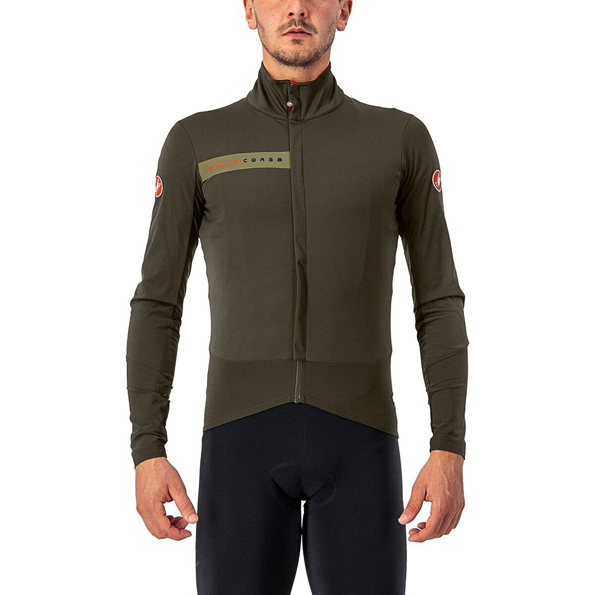Castelli Beta RoS Jacket - Men's Military Green/Green Tea, M