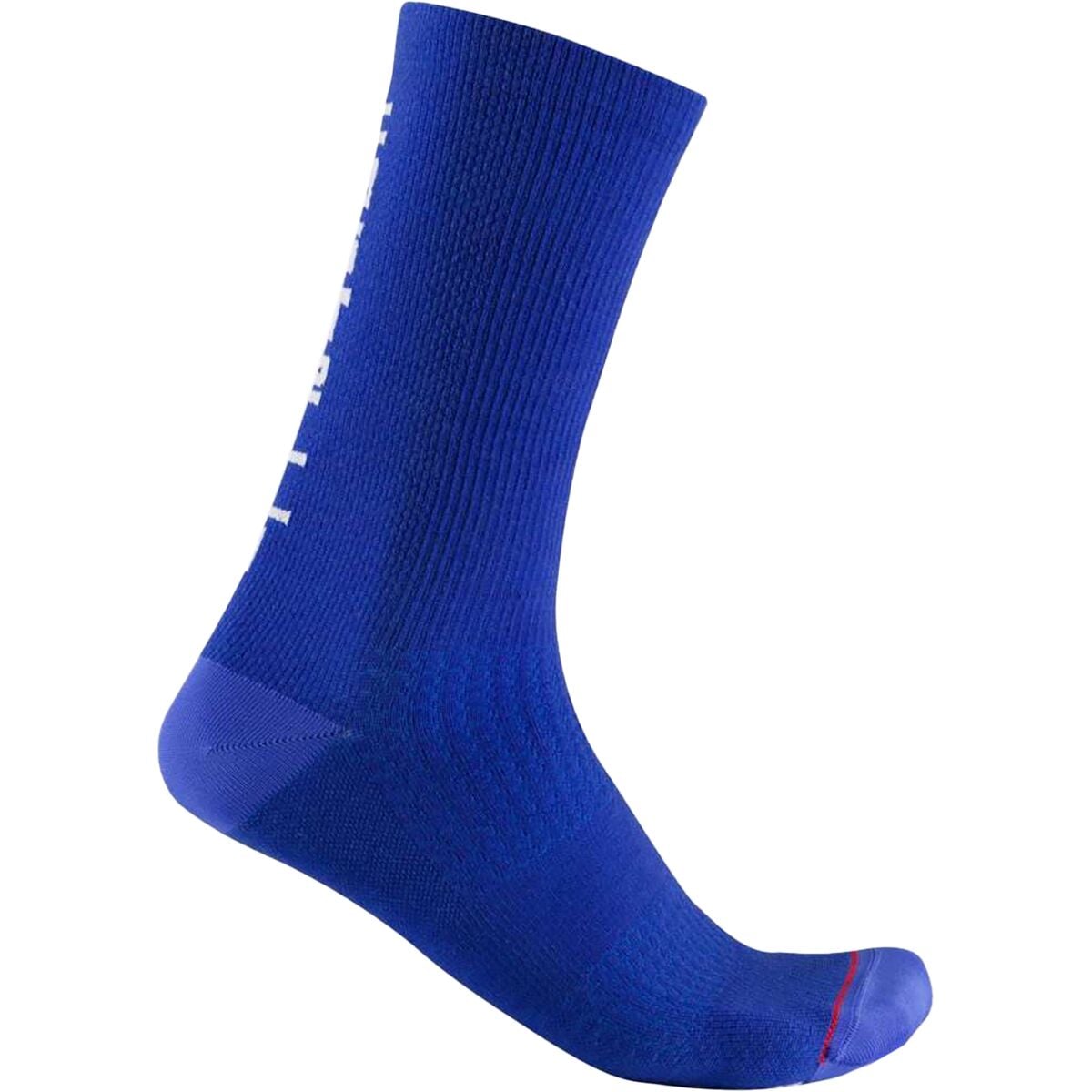 Castelli Bandito Wool 18 Sock Vivid Blue, XXL - Men's