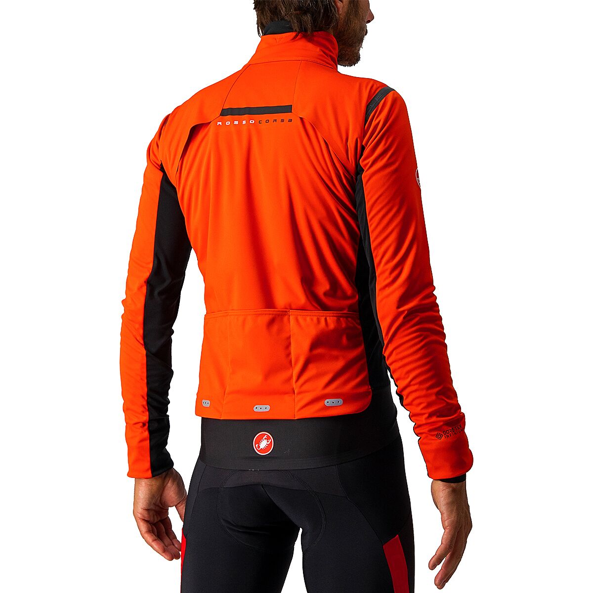 Castelli alpha discount ros jacket orange