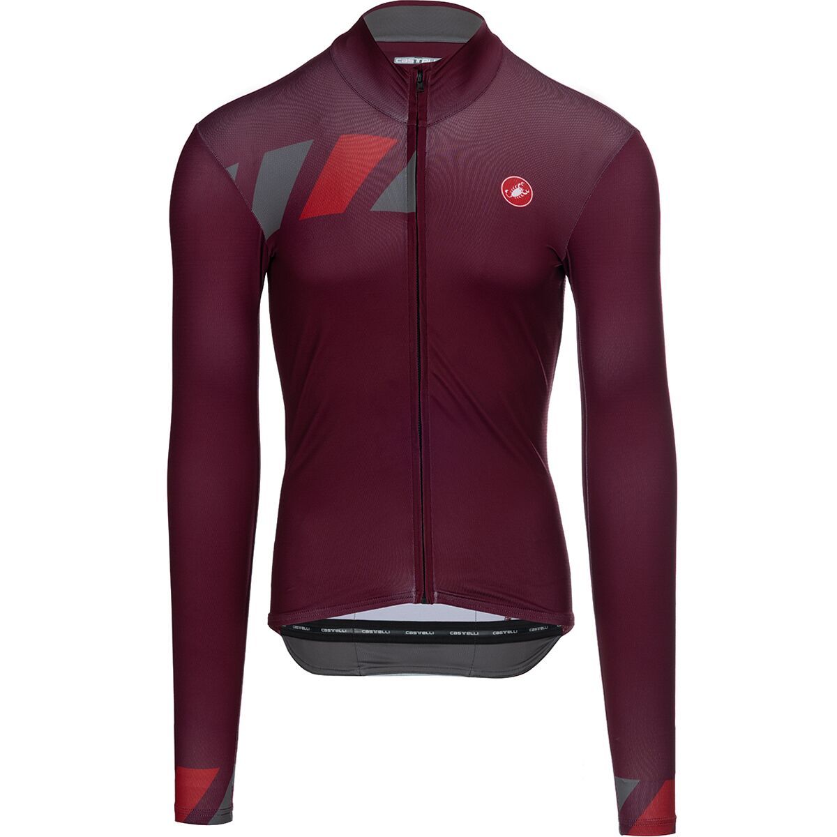 Castelli Castelli Pisa Mid Limited Edition Jersey - Men's Bordeaux/Gunmetal Gray/Rich Red, L