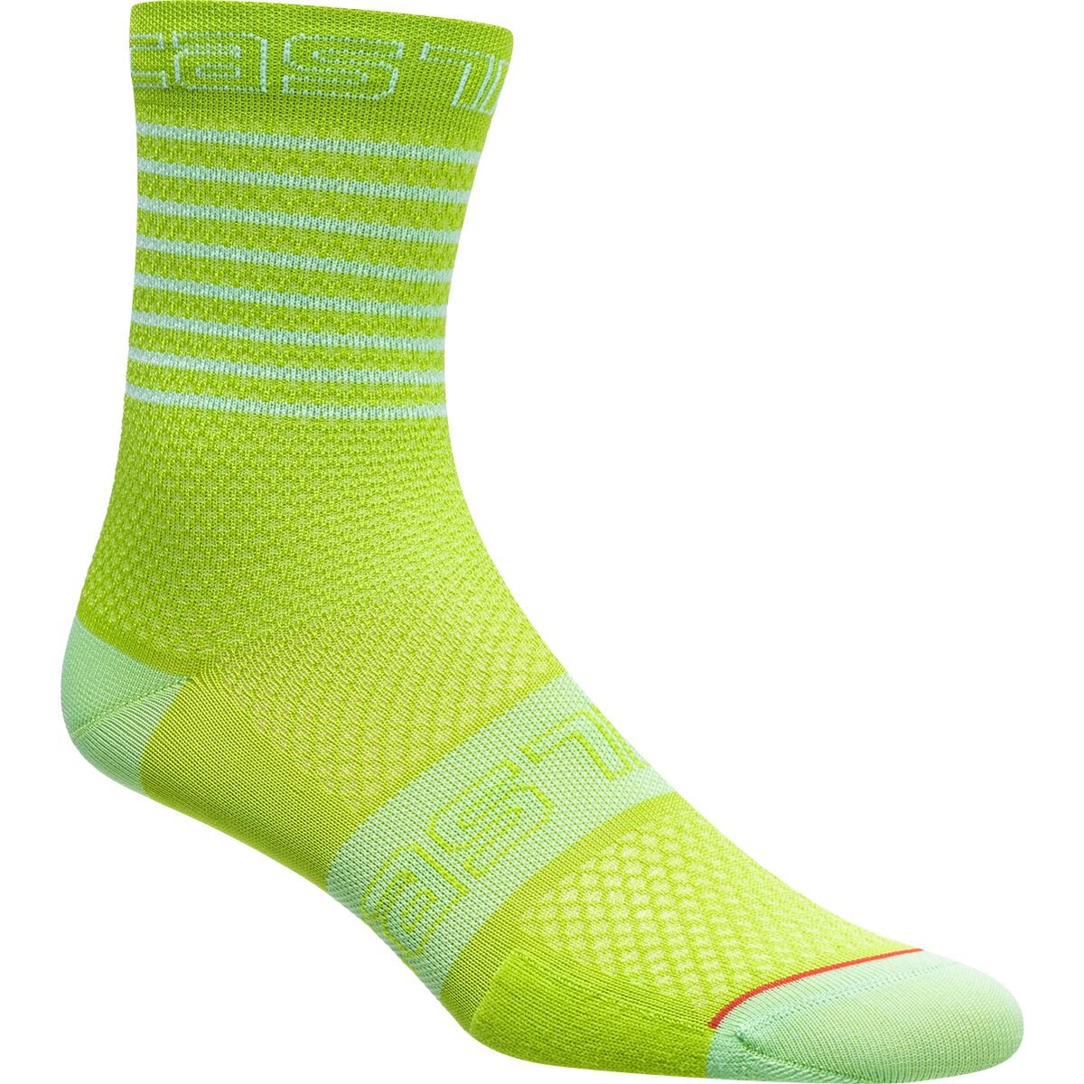 Castelli Superleggera 12 Sock - Women's Bright Lime, L/XL