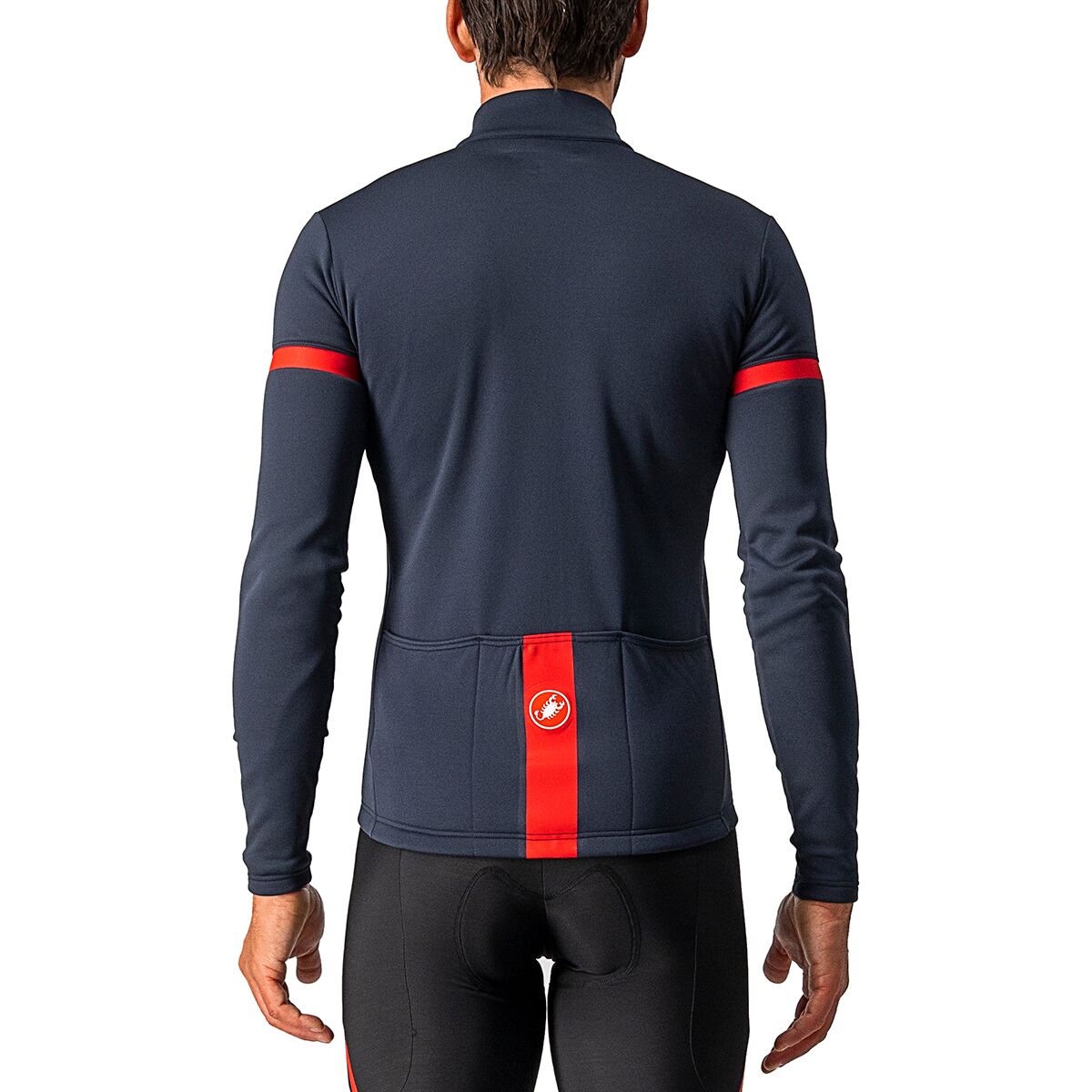 Black/Red Details about   NEW Castelli Fondo Thermo Long Sleeves Zip Bike Jersey show original title 