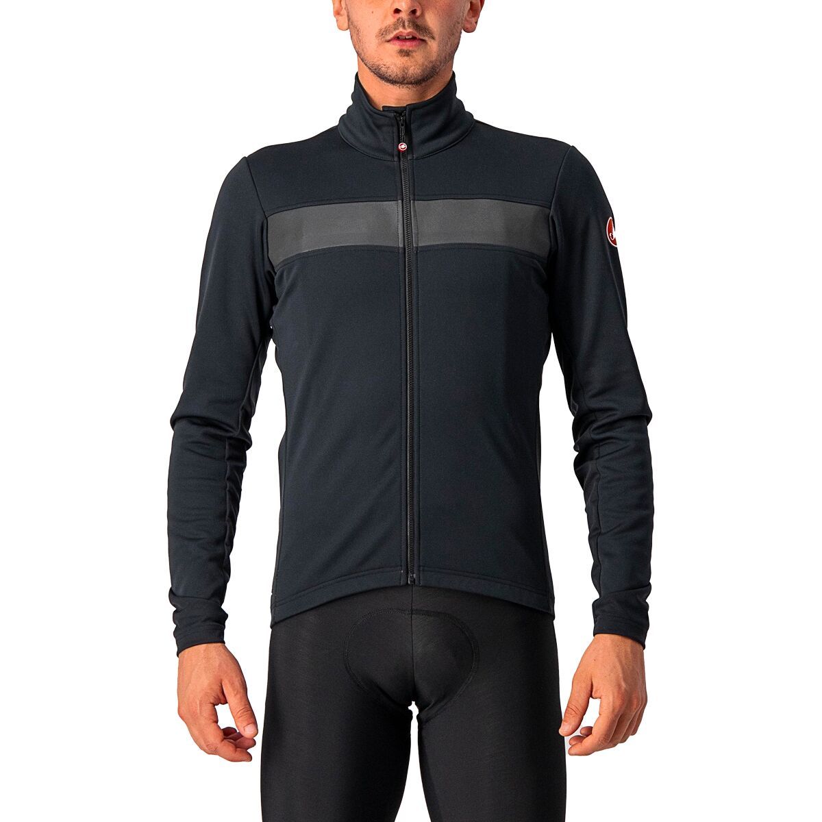 Castelli Raddoppia 3 Jacket - Men's Light Black/Black Reflex, L