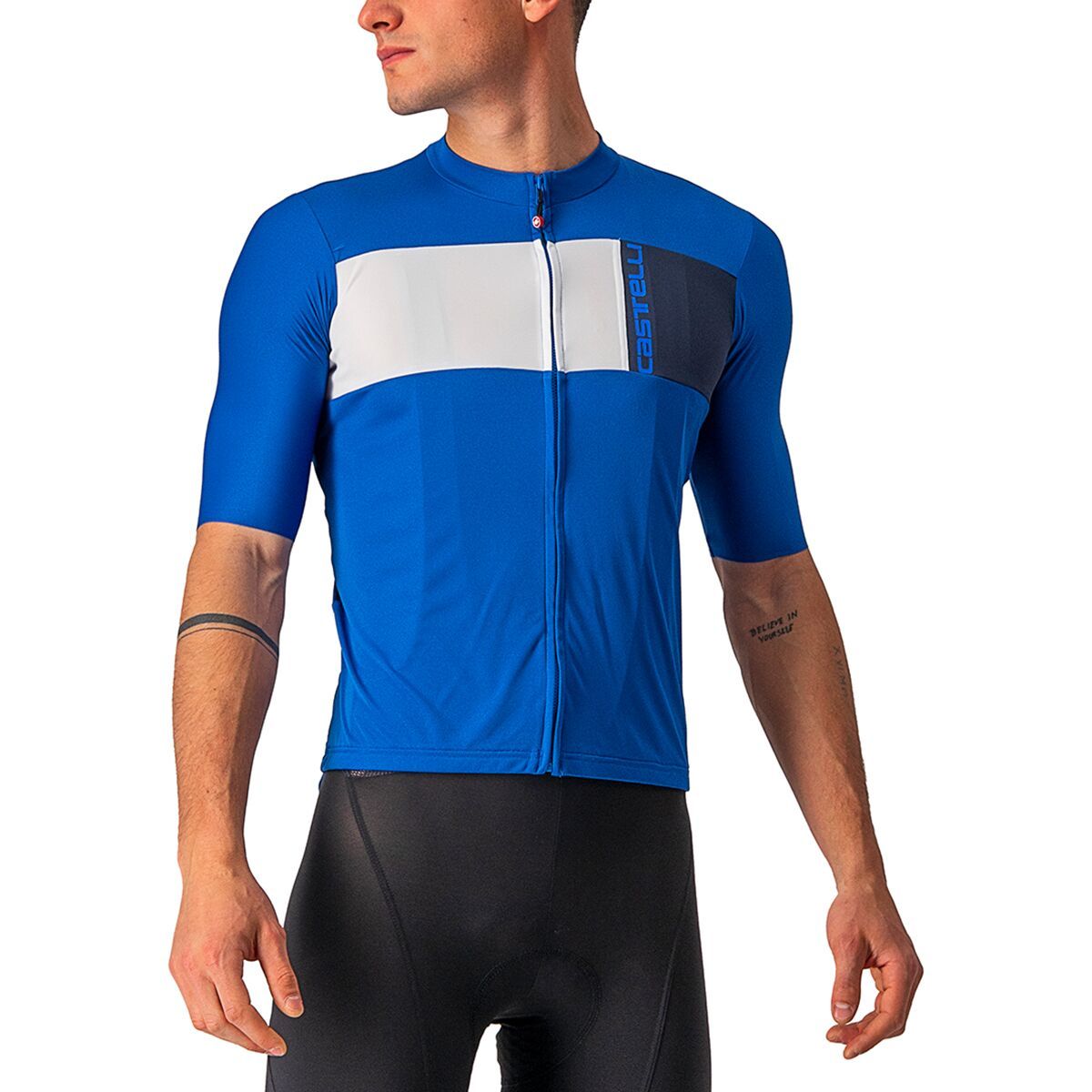 Castelli UPF LS JERSEY メンズ M 青 Jerseys Cycling Men UPF JERSEY - Castelli Cycling