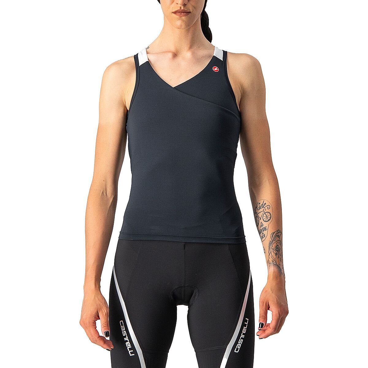 Castelli Solaris Top Jersey - Women's Light Black/White, M