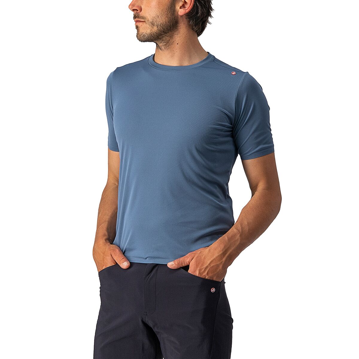Castelli Tech 2 T-Shirt – Men’s Light Steel Blue, L