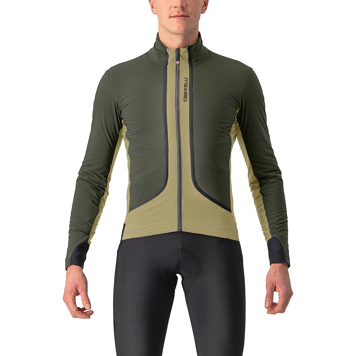Castelli Castelli Air Flight Jacket - Men's Green Tea/Military Green/Black, S