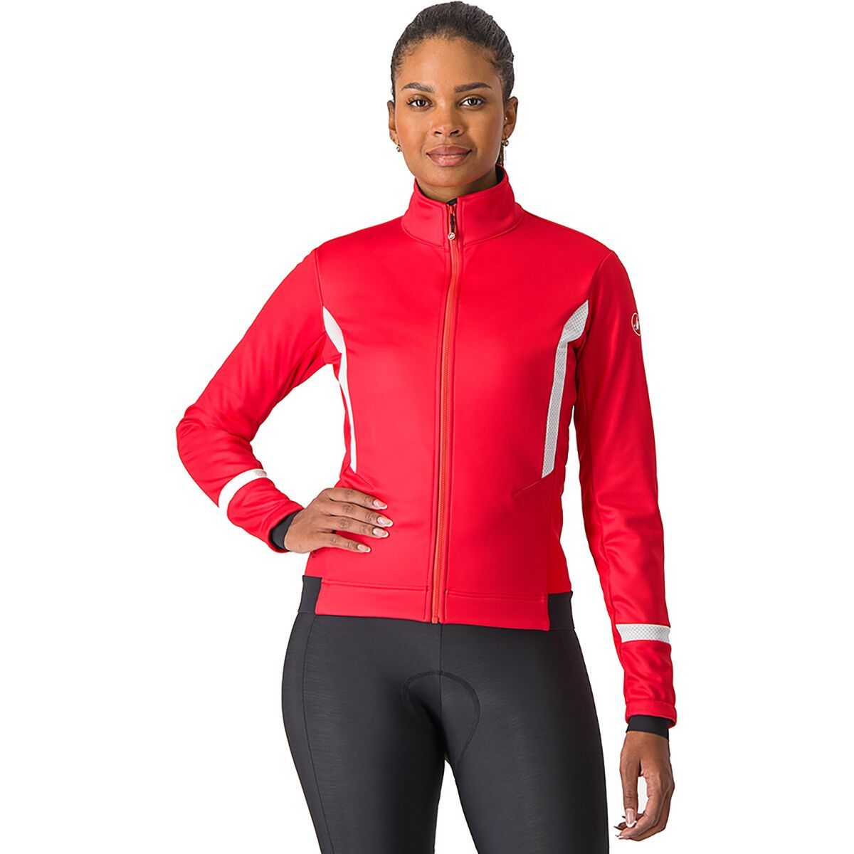 Castelli Castelli Dinamica Jacket - Women's Hibiscus/White Reflex, XS