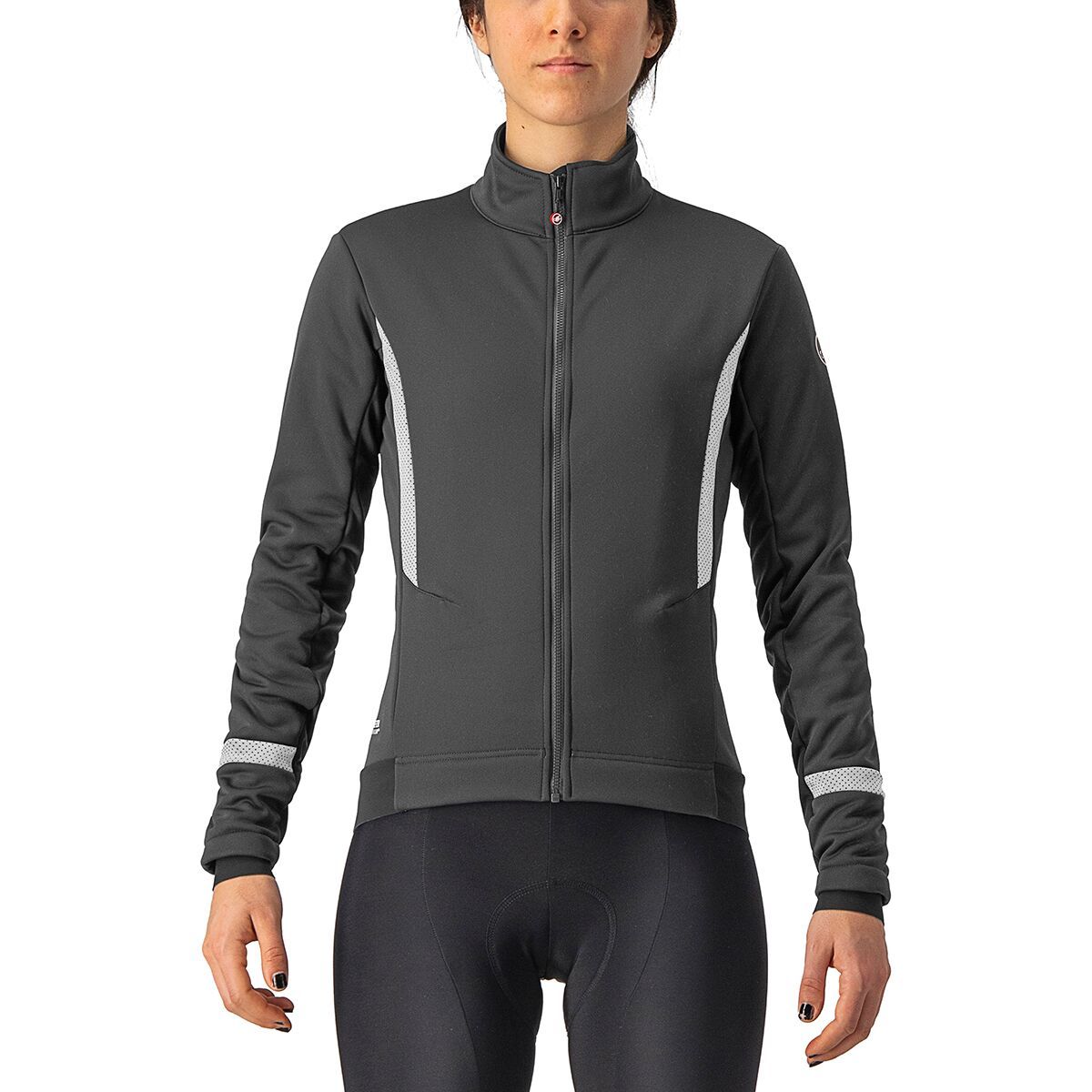 Castelli Castelli Dinamica Jacket - Women's Light Black/White Reflex, M